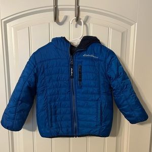 Eddie Bauer Toddler Boys' Deer Harbor Reversible Hooded Jacket- Size 2T